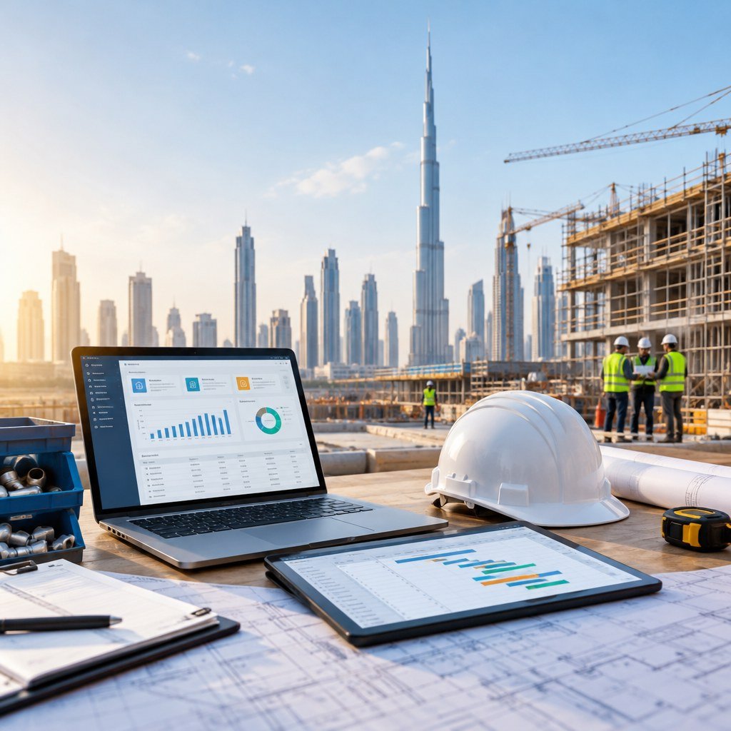 MEP contractor ERP workflow for UAE site inventory, technician service jobs and equipment handover